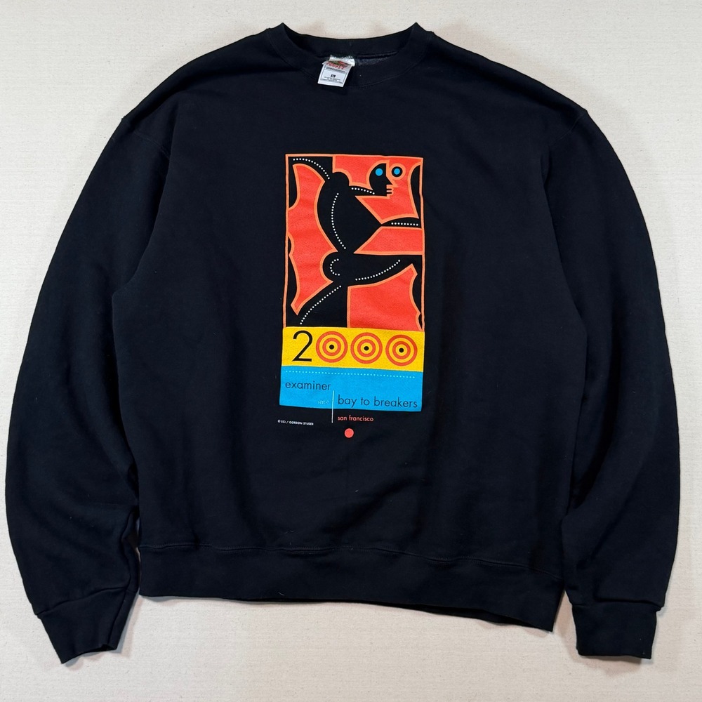 Vintage 2000 Bay to Breakers San Francisco Race Sweatshirt Fruit of the Loom XL